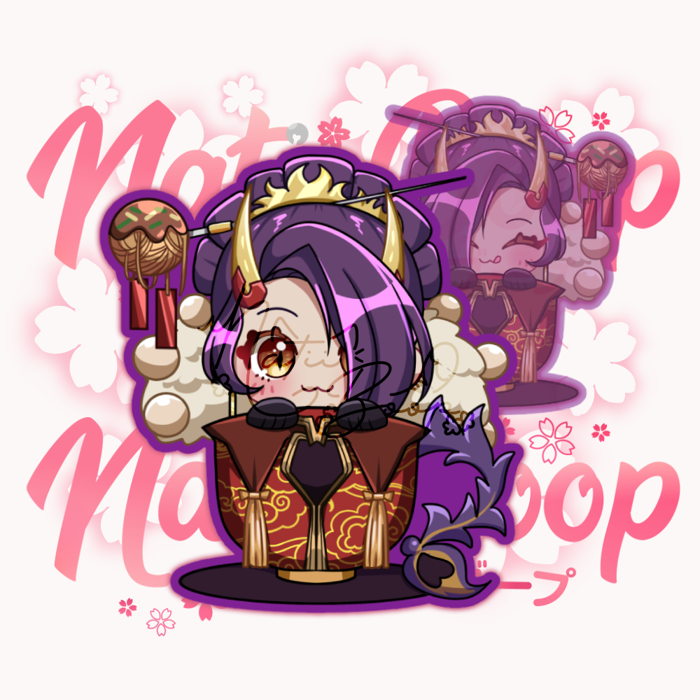 IndieTuber Cup Keychain: Onigiri