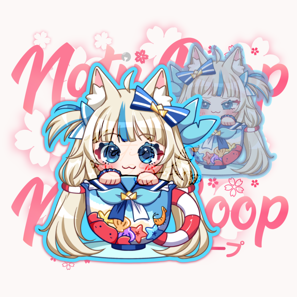 IndieTuber Cup Keychain: Sameko Saba