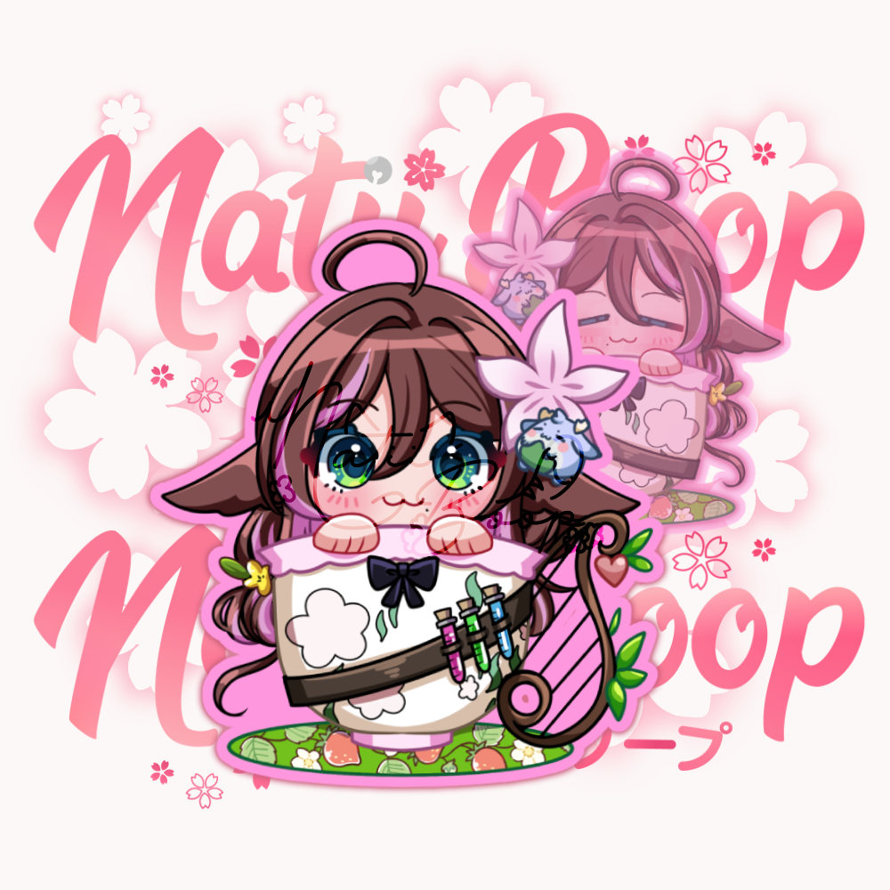 IndieTuber Cup Keychain: Sugi Aoki