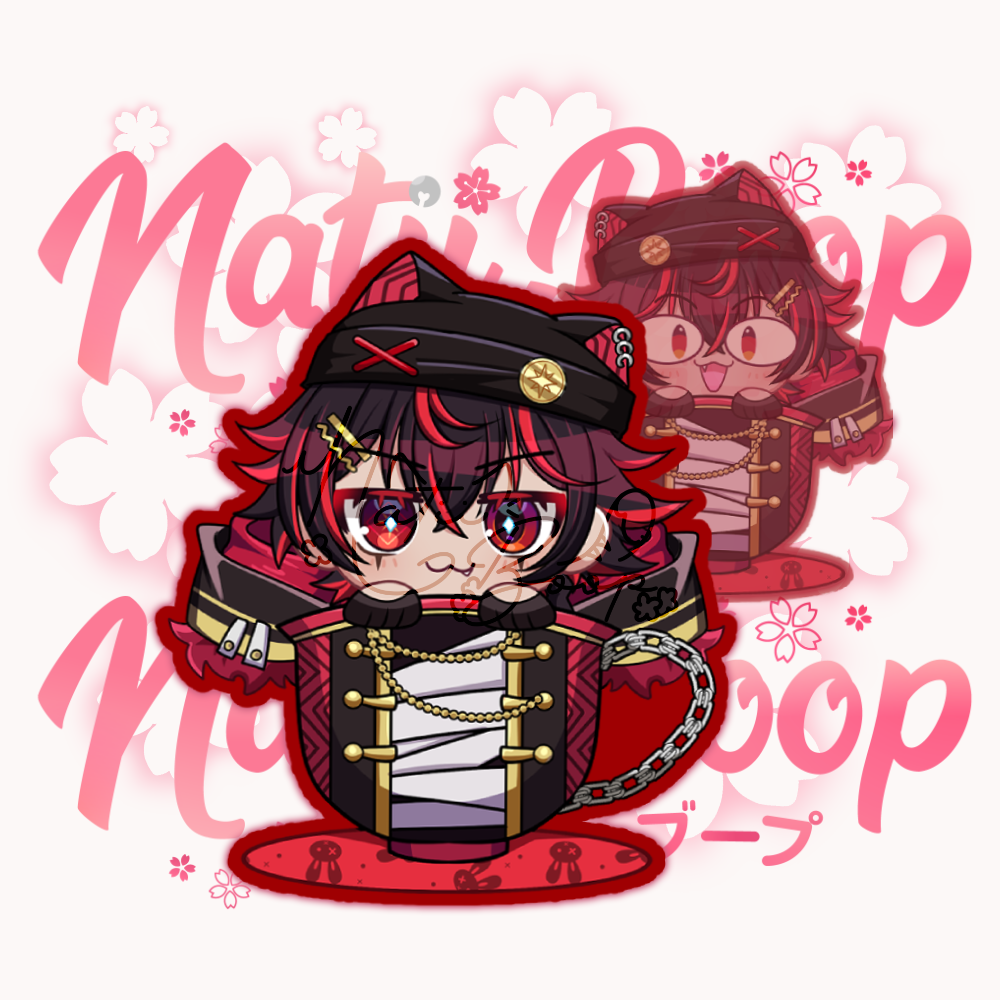 IndieTuber Cup Keychain: KuroK9
