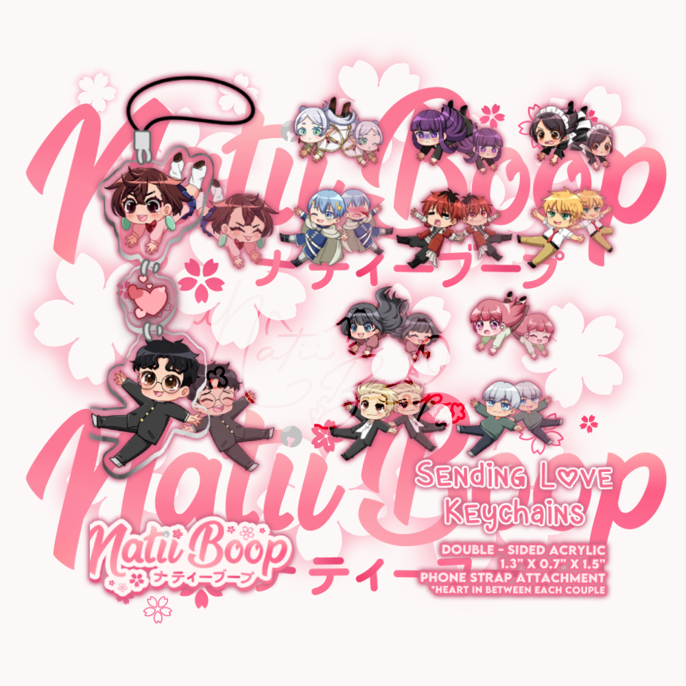 Sending Love Keychains