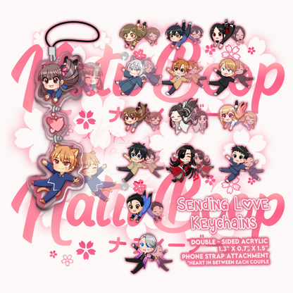 Sending Love Keychains
