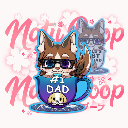 IndieTuber Cup Keychain: Papamutt [PREORDER]